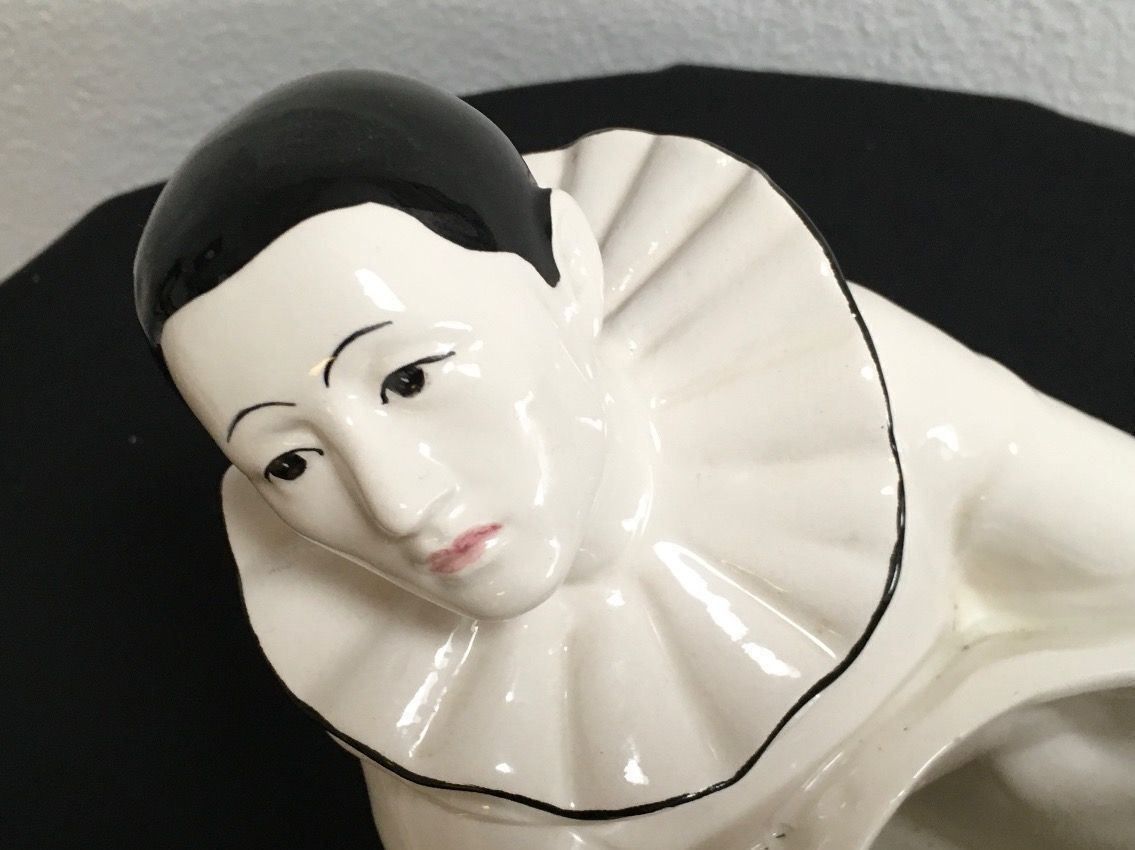 Statuette: Cachepot, Harlekin aus Porzellan – Usato da Basel venduto da citystore 3