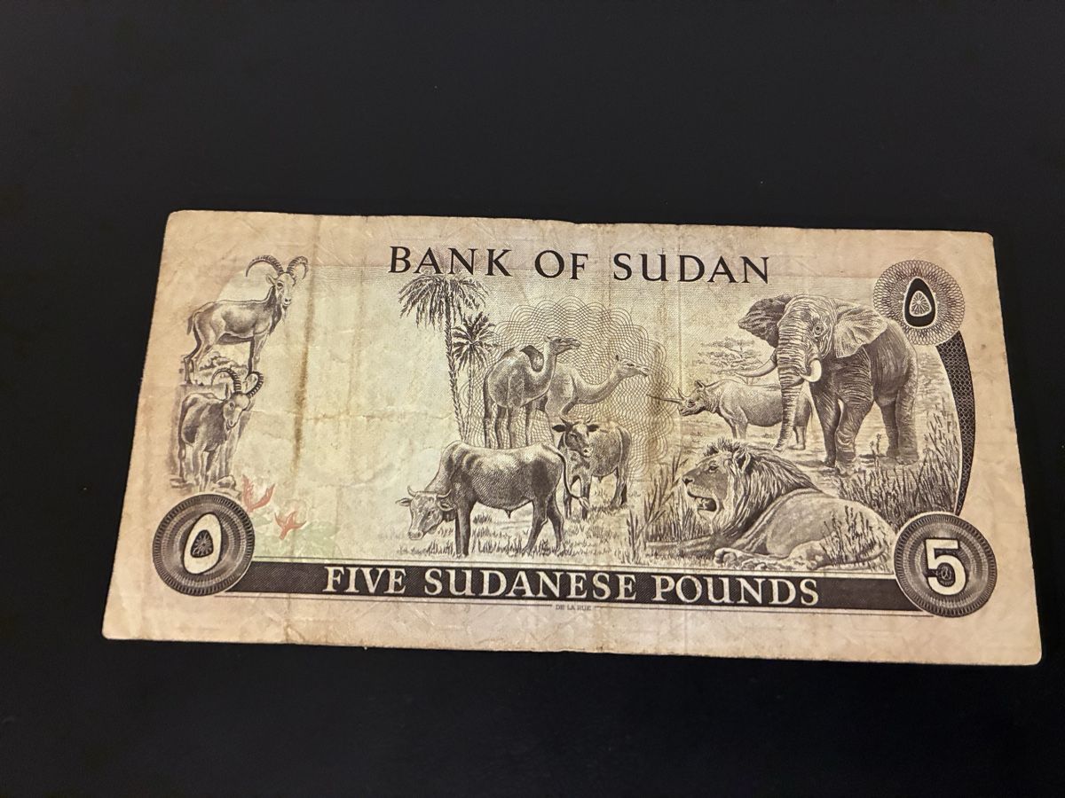 Banknoten: Sudan - 1974 - 5 Pounds – Gebraucht aus Dällikon von Woldbanknoten 2