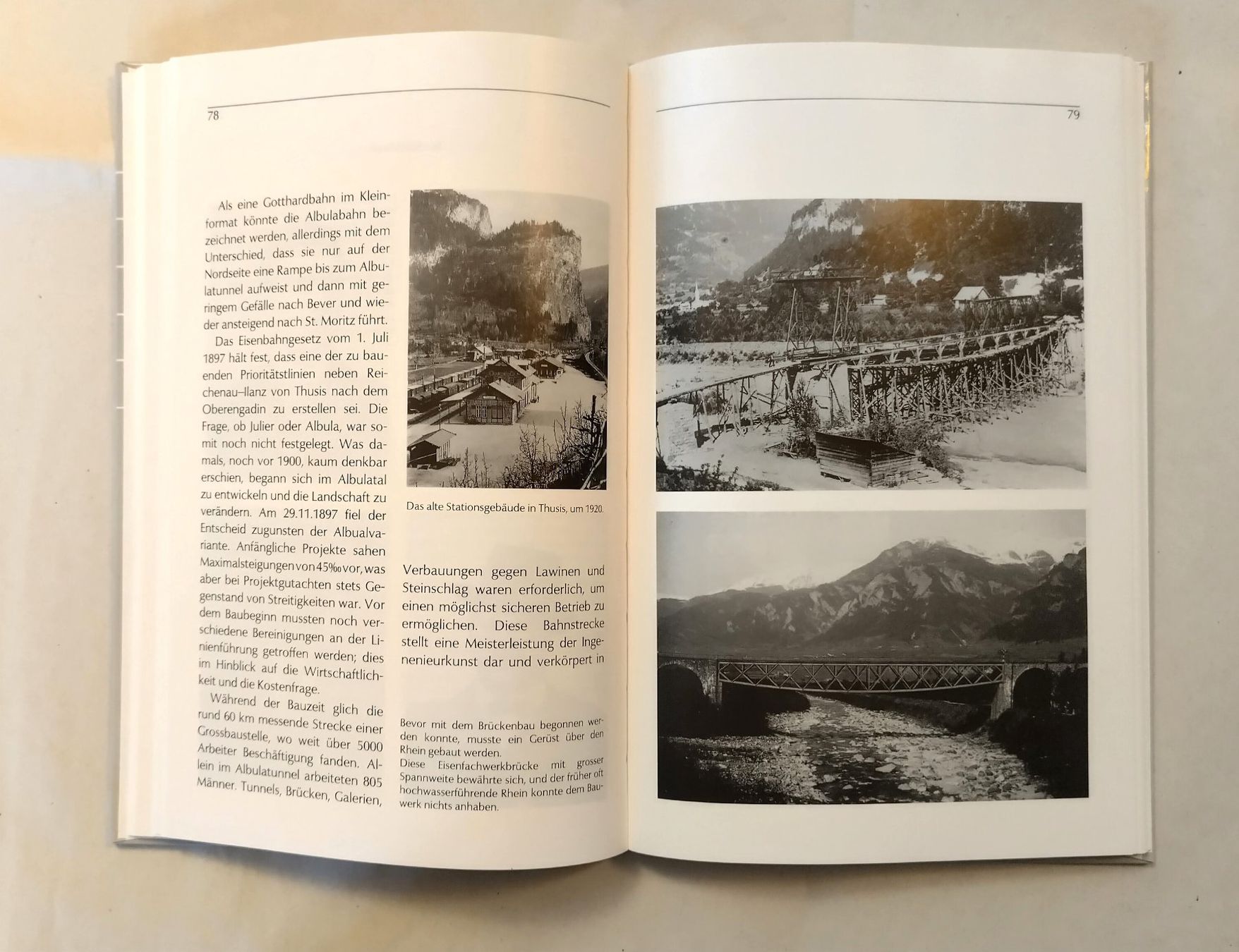 Libri: Rhätische Bahn - Der Bahnbau 1886-1914 / Eisenbahn Buch – Usato da Bellach venduto da JingleJerry 4