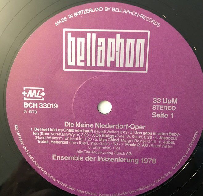 Dischi in vinile: Die kleine Niederdorf-Oper (LP) – Usato da Grüningen venduto da azulgrisvinyl 3