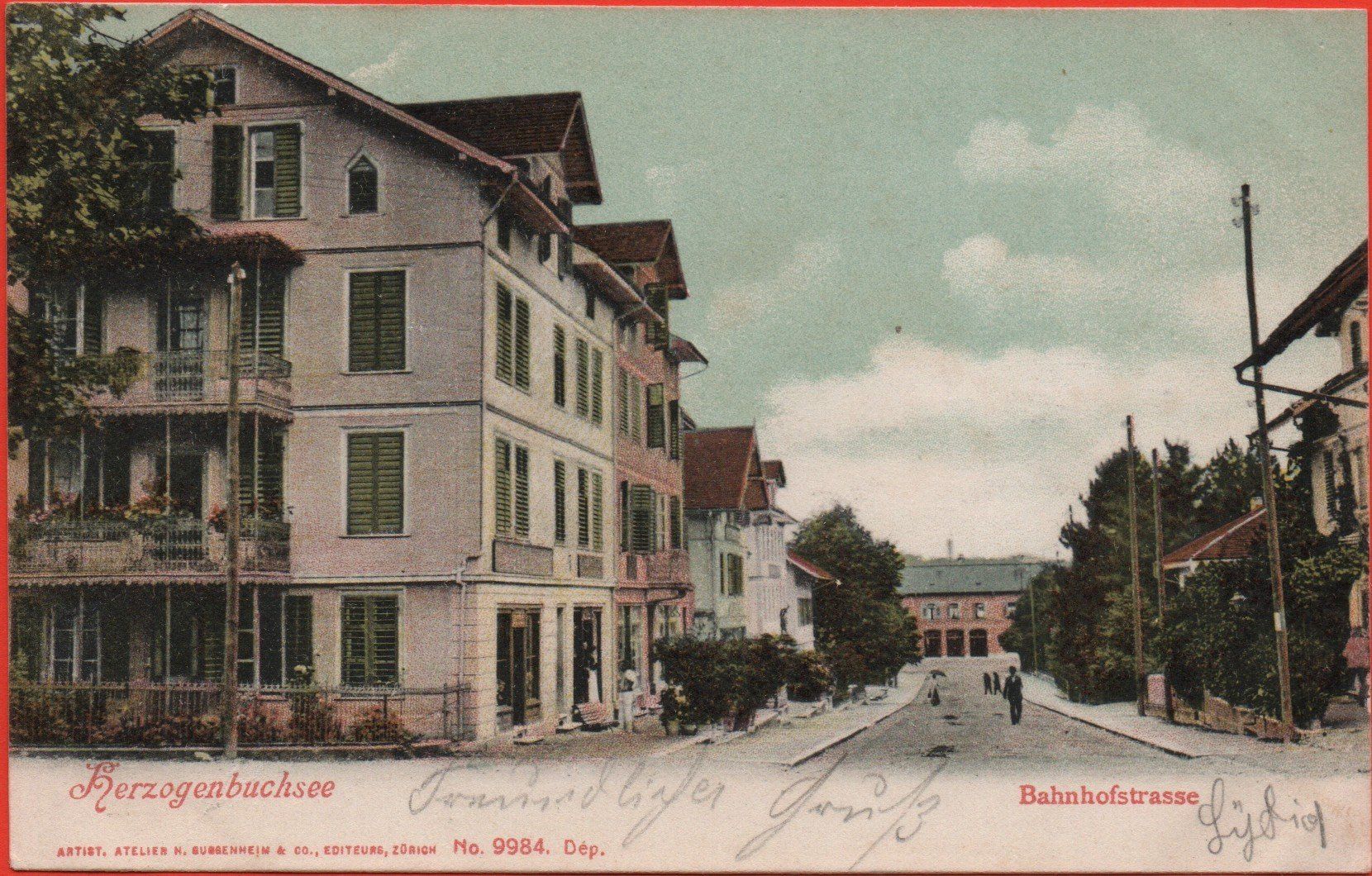 Cartoline postali: HERZOGENBUCHSEE Bahnhofstrasse – Usato da Jona venduto da philajona