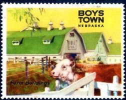 VIGNETTE 1962 BOYS TOWN NEBRASCA *OHNE GUMMI - Q295