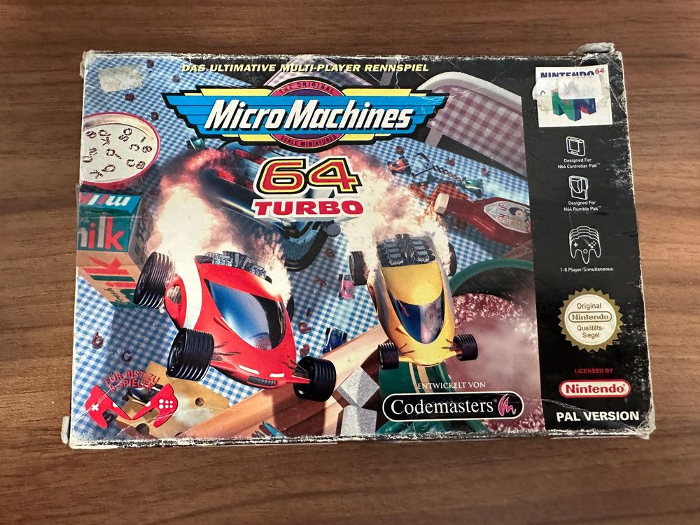 N64 Micro Machines 64 Turbo mit OVP und Anleitung Kaufen auf Ricardo
