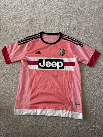 Fussballtrikot Juventus Adidas Pogba 10 rosa Grösse M