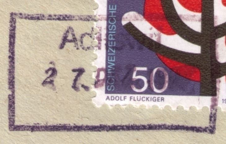 Tutti i francobolli: Adliswil_Viereckiger Bahnstenpel ! – Usato da Marthalen venduto da Ch_quality 1