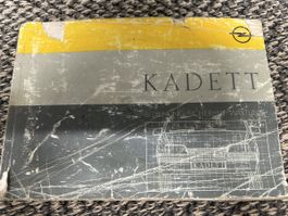 Bedienungsanleitung Opel Kadett gebrauchter Zustand