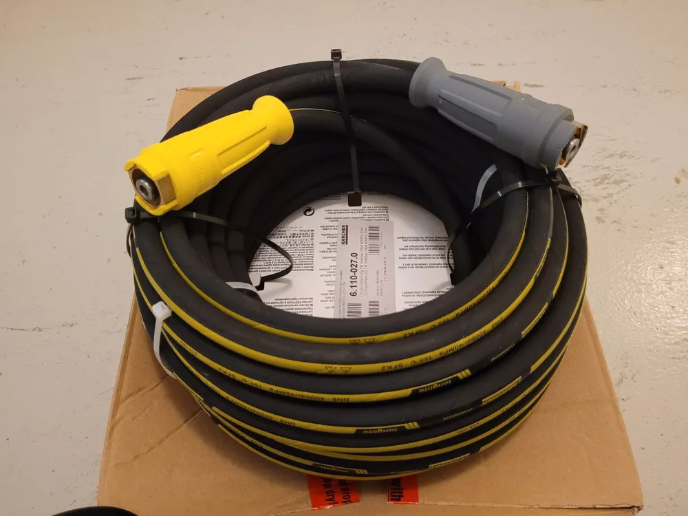 Produktbild von Hochdruckschlauch Mit Abzuglanze Und Strahlrohr – Kompatibel Mit Karcher & Co.