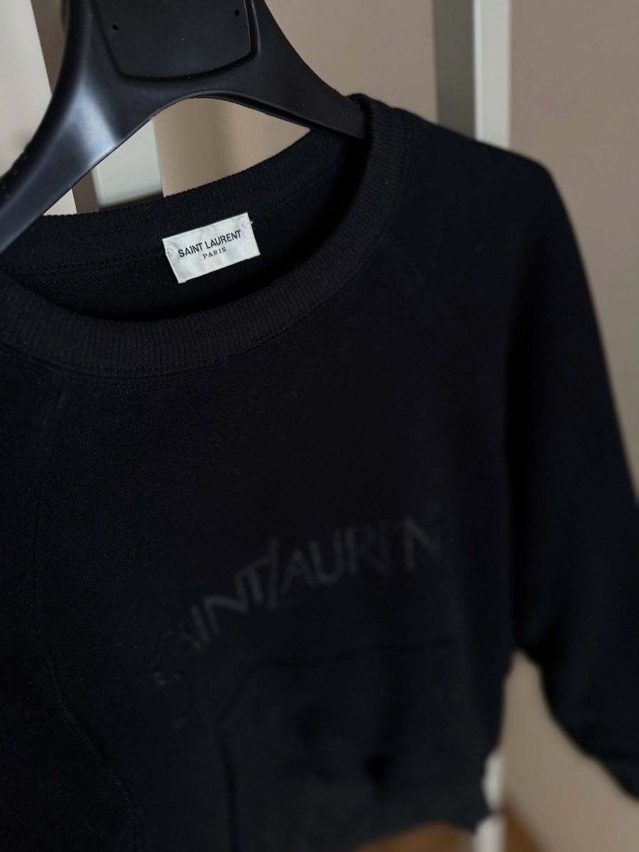 Saint Laurent Pullover & Sweatshirts: Saint Laurent Black Sweatshirt – Neu (gemäss Beschreibung) aus Meilen von myc_h9kw 1
