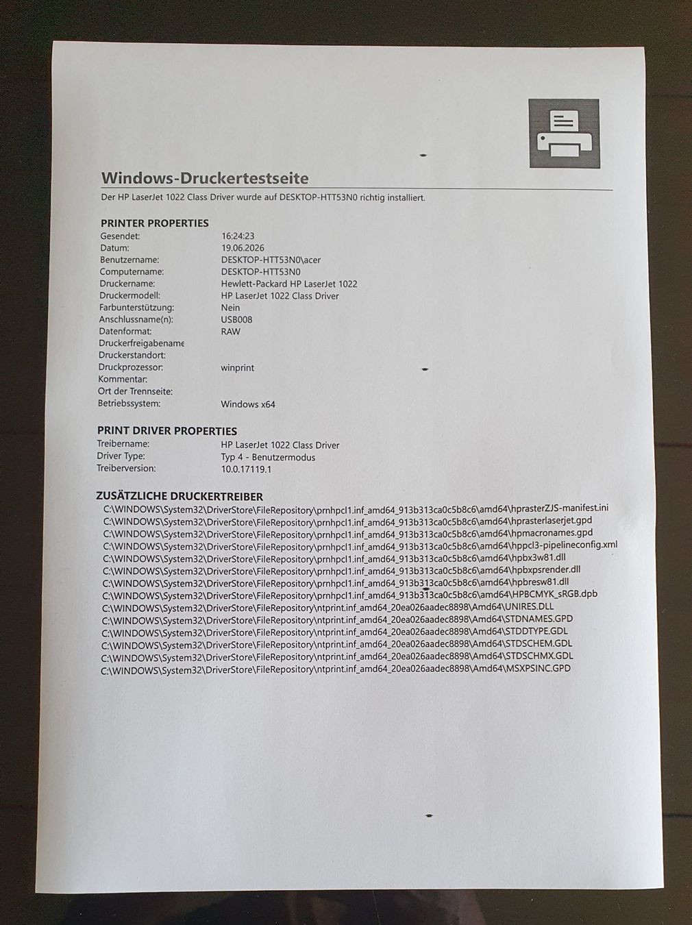 Hewlett Packard Stampanti: HP Laserjet 1022 Drucker s/w – Usato da Giswil venduto da online-Brockenhaus 8