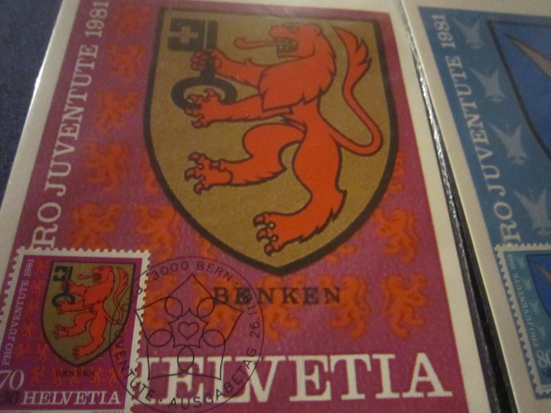 Alle Briefmarken: PJ 1981 Serie und Maximumkarten – Gebraucht aus Gordola von Polentaefung 3