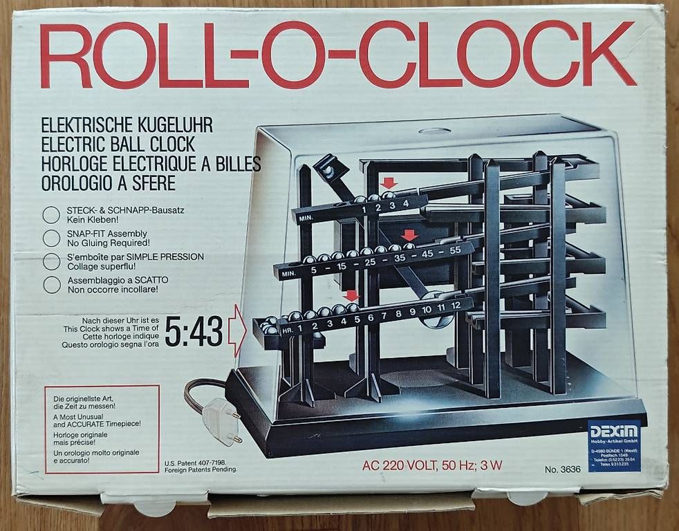 Giocattoli: Lieberhaberobjekt Roll-o-Clock Kugelbahn-Uhr. – Usato da Lachen SZ venduto da Wunhas 3