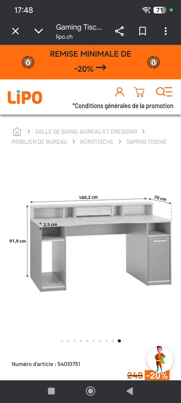 Schreibtische: Bureau – Neu (gemäss Beschreibung) aus Réchy von tan_bg5m 2