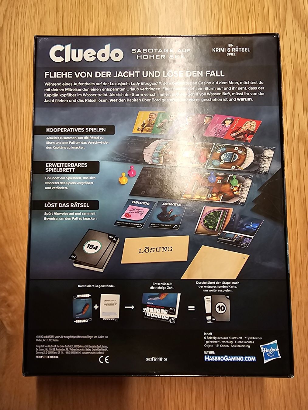 Hasbro Giochi: Cluedo - Sabotage auf hoher See – Usato da Rickenbach Sulz venduto da michelho 1