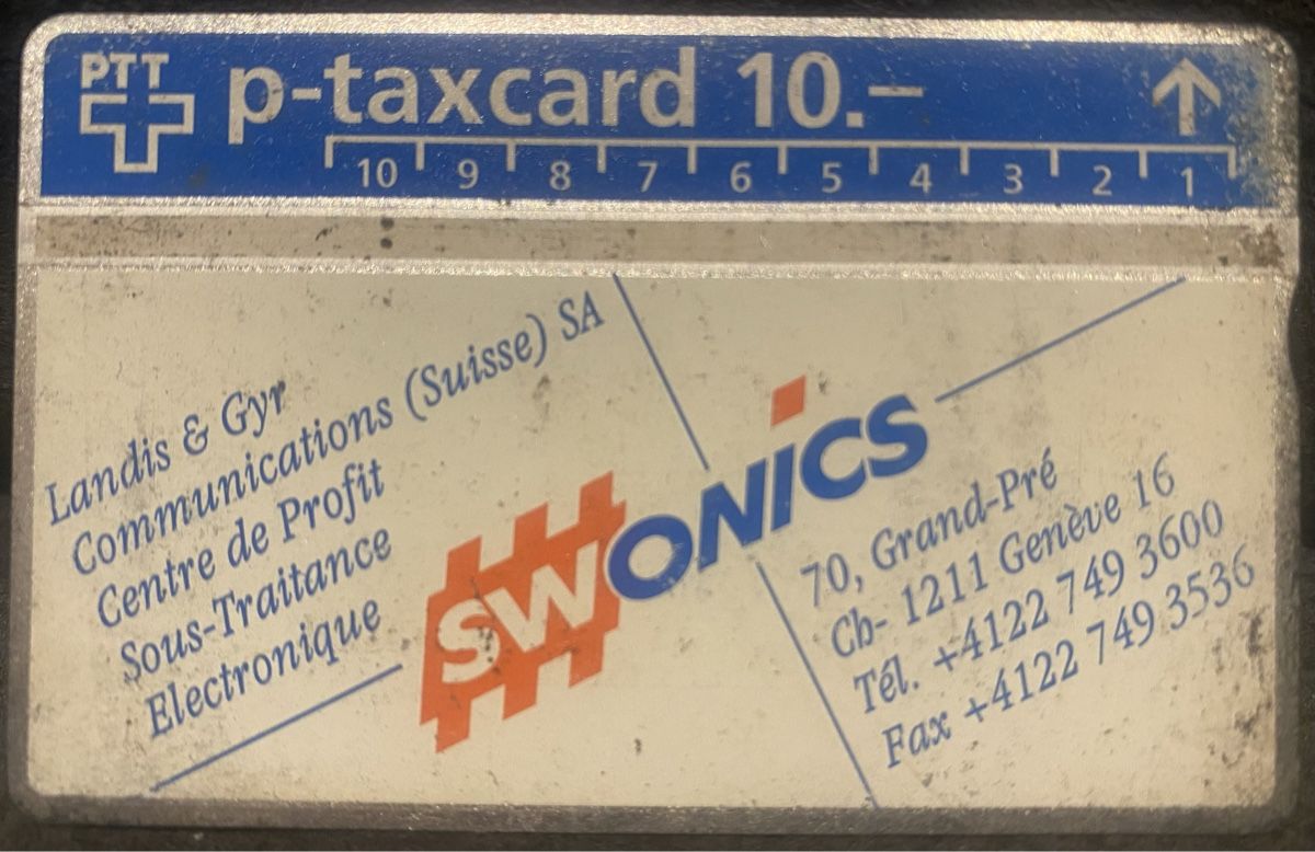 Telefon- & Taxkarten: P-taxcard – Gebraucht aus Lausanne von babacard10