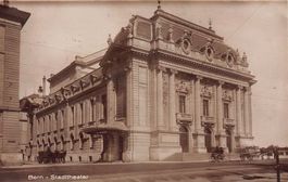 Bern, Stadttheater, Pferdewagen, Feldpost 1925 III/90/IV Zug