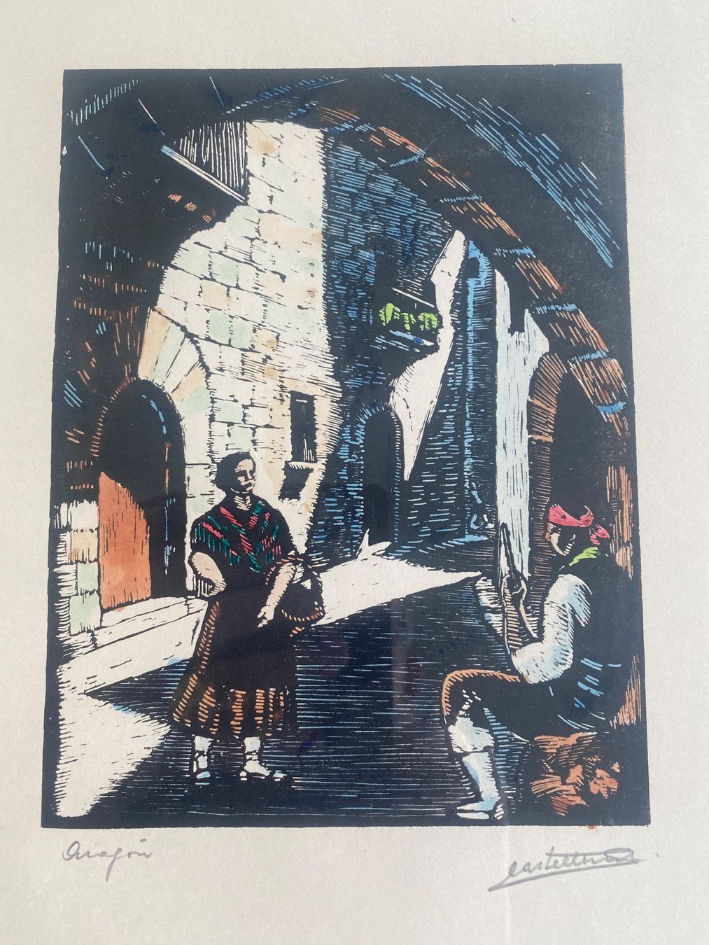 Grafica & Litografie: Juan Castells Marti, 1906 - 1995 Spanien – Usato da Buochs venduto da Chreschte2 9