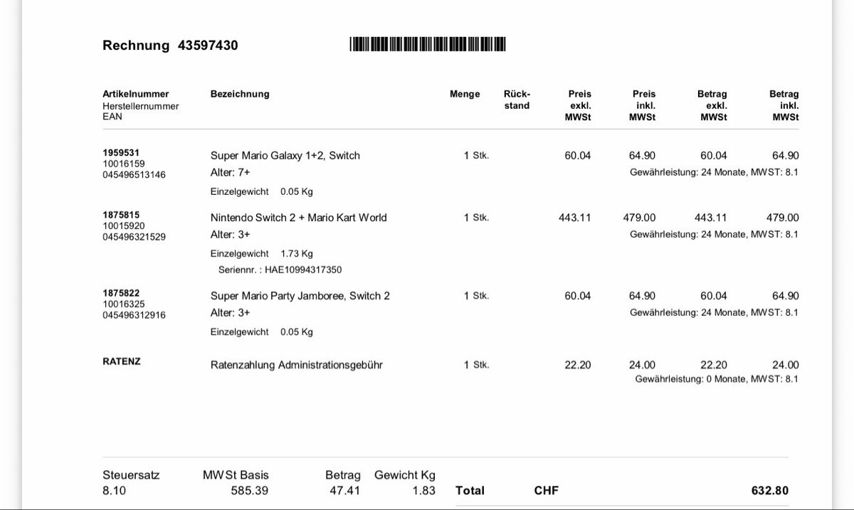 Nintendo Console: Nintendo Switch 2 zu verkaufen mit 2 Spielen – Usato da Lotzwil venduto da sel_2y8q 8