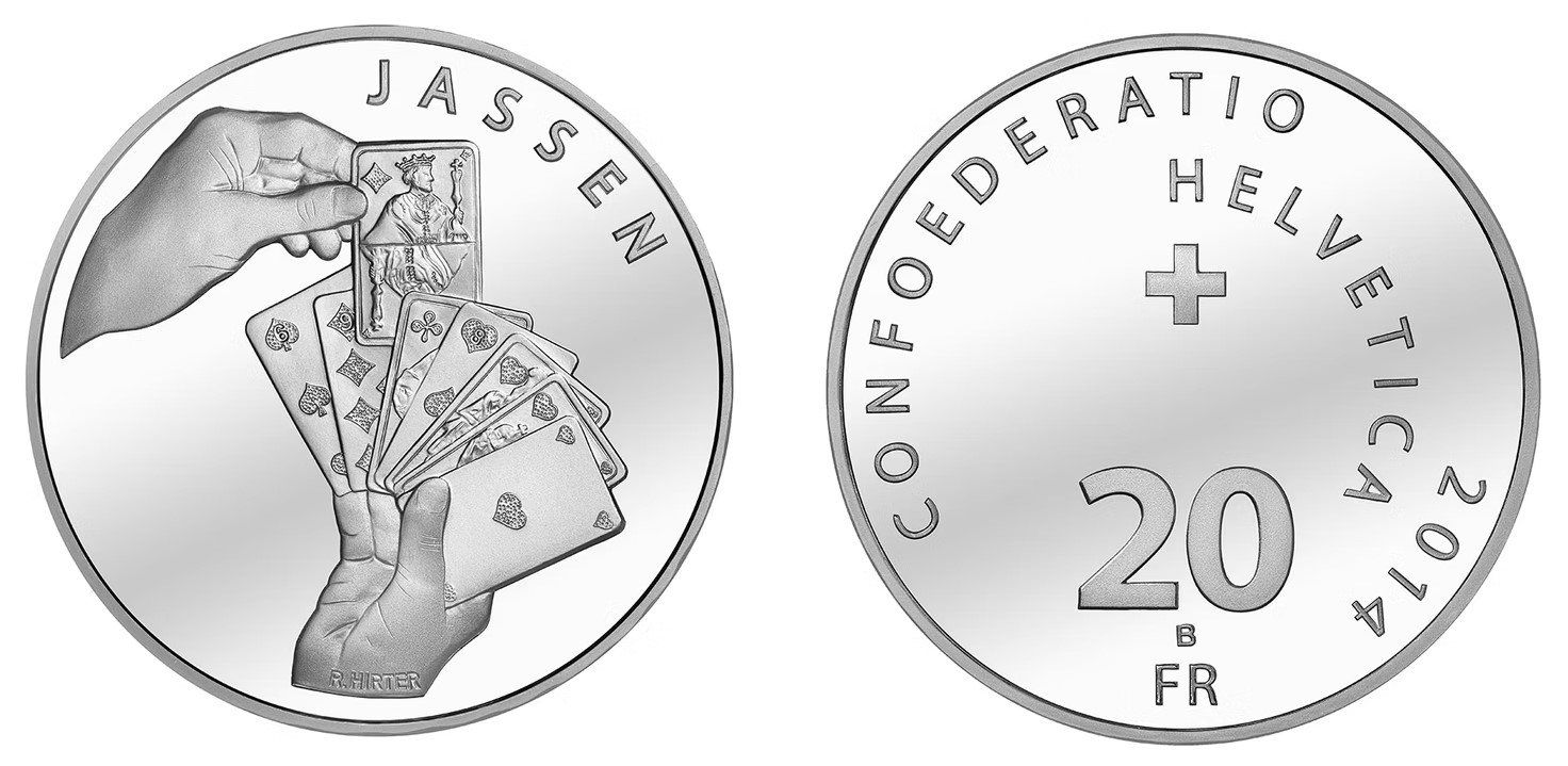 Tutti le monete: 2014. 20 FR. Jassen. – Nuovo (secondo la descrizione) da Solothurn venduto da Numis_4500