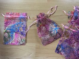 10 x Organza Säckli  Beutel   für Geschenke   10/15 cm  rosa