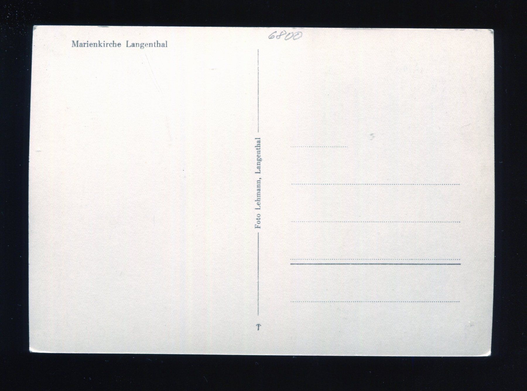 Cartoline postali: Langenthal, Marienkirche – Usato da Aarau venduto da Elmaar41 1