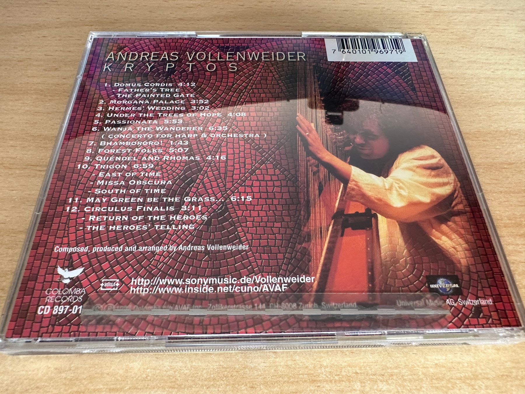 CD: Andreas Vollenweider – Kryptos – Usato da Rikon im Tösstal venduto da Alpenmutz 1