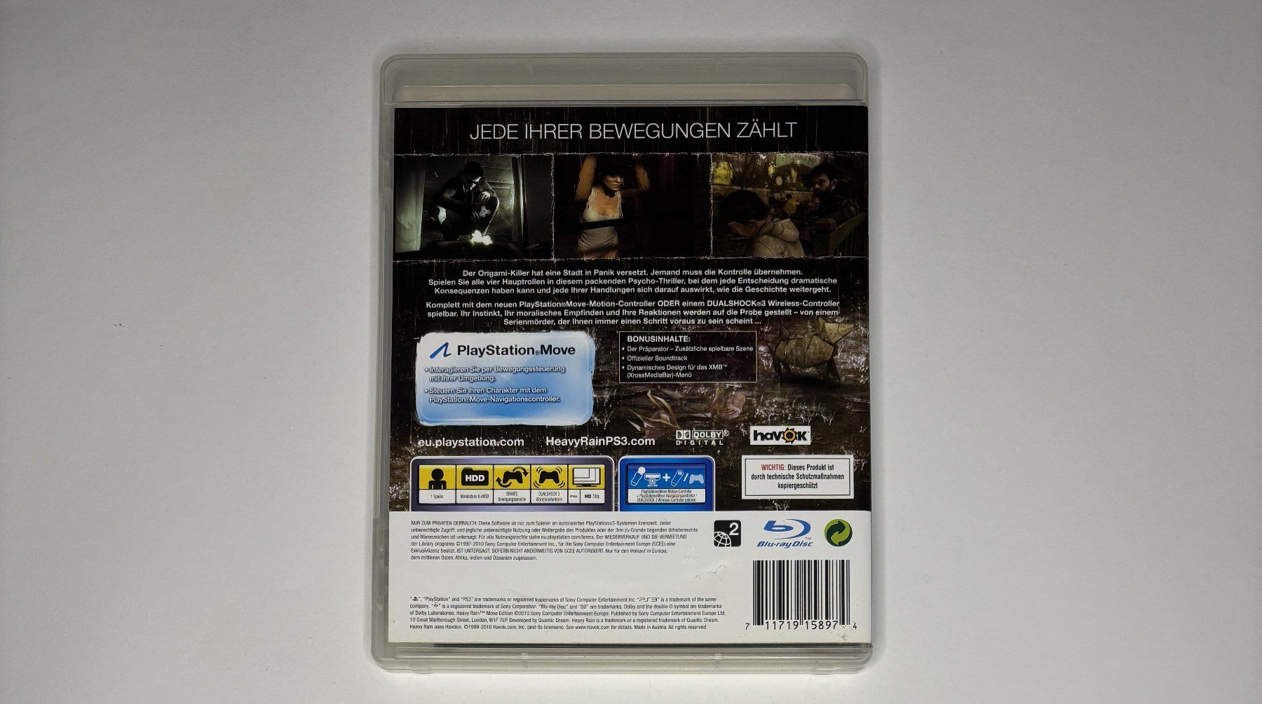 Spiele: PS3 - Heavy Rain – Gebraucht aus Allschwil von Bullach 2