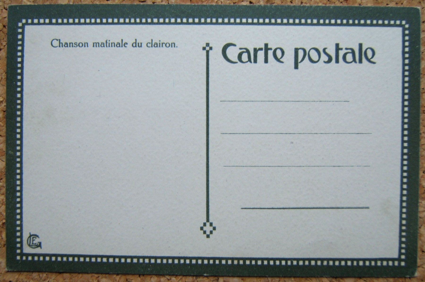 Cartoline postali: KÜNSTLER-AK "CHANSON MATINALE DU CLAIRON" VON E. HODEL – Nuovo (secondo la descrizione) da Brunnen venduto da Nonne04 1