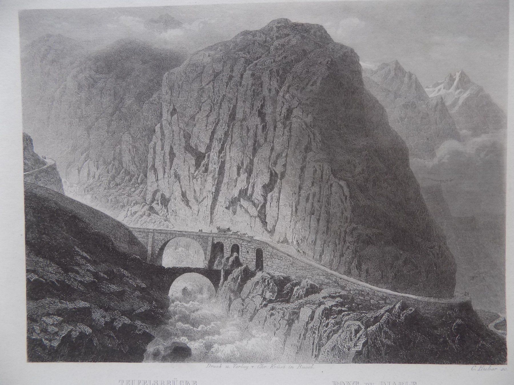 Incisioni: Teufelsbrücke Gotthard Route – Usato da Risch venduto da Rischli15 6