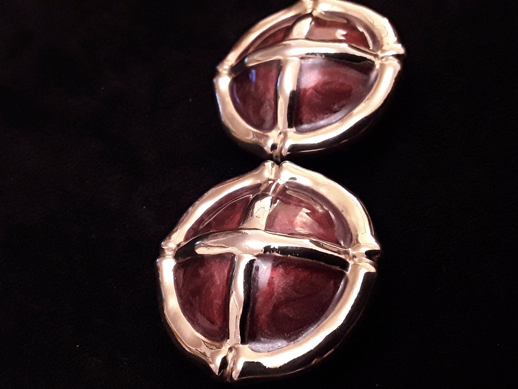 Boucles d'oreille: Vintage Email Ohrclips Exclusiv – D'occasion à Zürich par Aleick 5