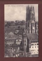FRIBOURG - Partie avec la Cathédrale - 1912