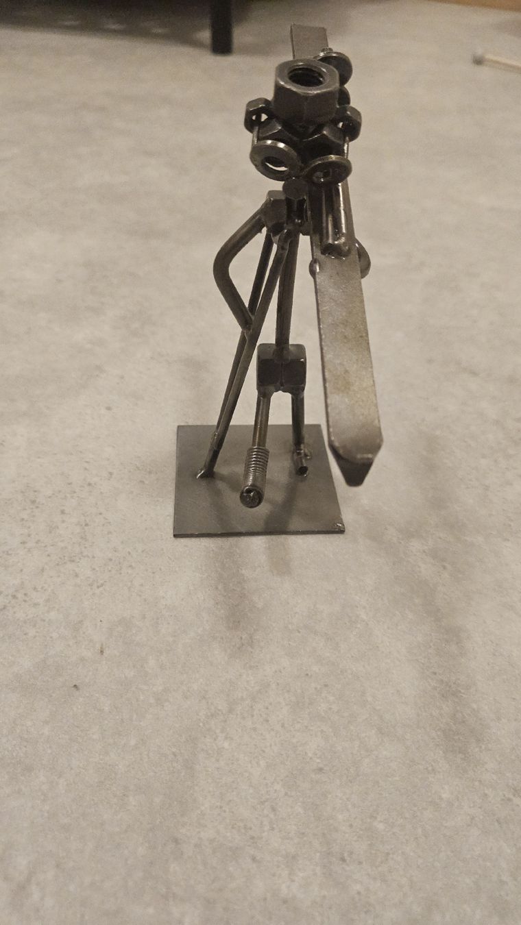 Figuren: statuette soudure skieur – Gebraucht aus Sornetan von T.a333