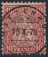 BE Mattenhof - Bern - Voll Stempel - Sitzende Helvetia