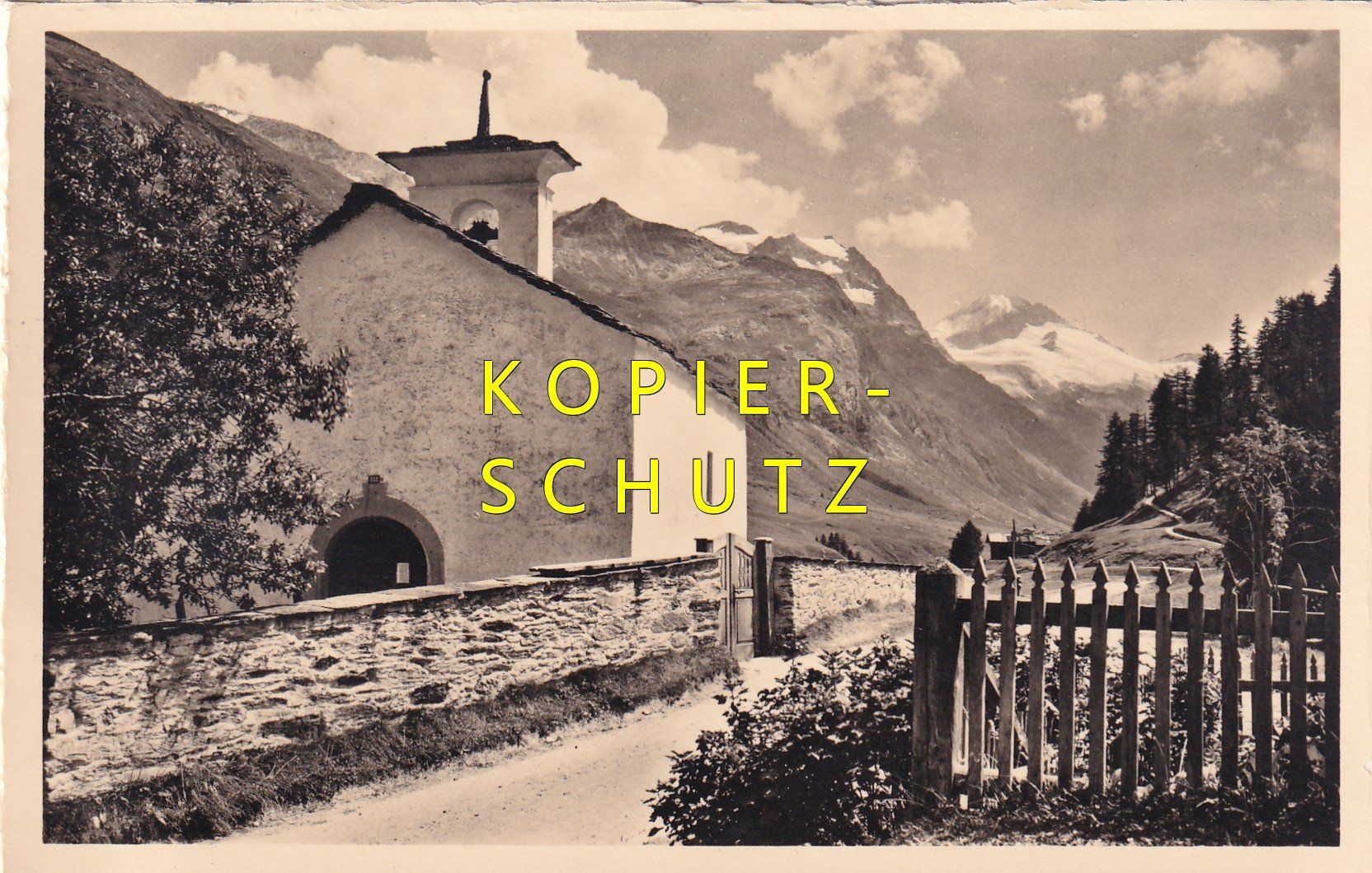 Cartoline postali: Fextal - Das Fex-Kirchlein /bo – Usato da Hombrechtikon venduto da Rudolf07
