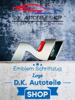 Hyundai N Emblem Schriftzug Logo aus Metall NEU Silbermatt
