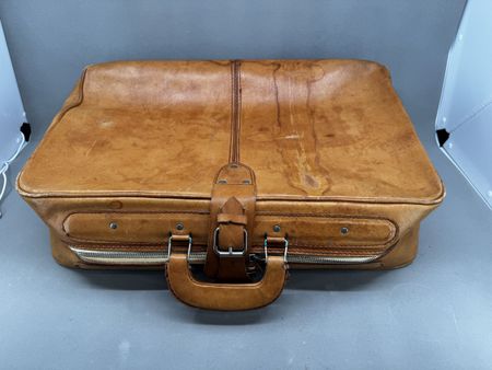 Grosse Leder Reisetasche braun Vintage in gutem Zustand
