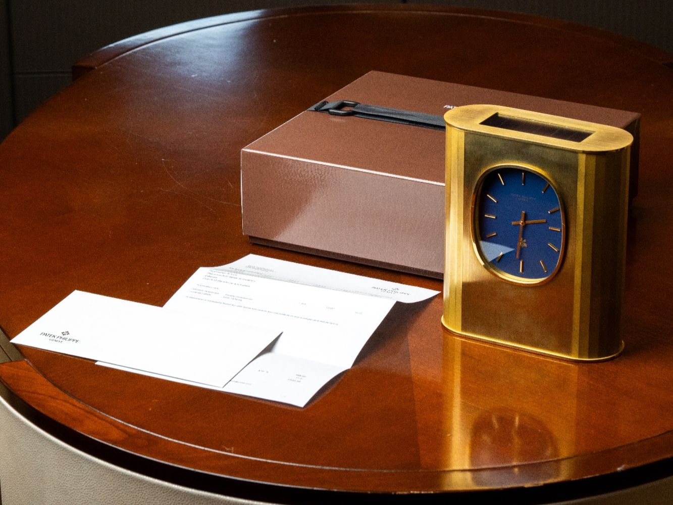 Patek Philippe Orologi da terra & Orologi da parete: Patek Philippe Golden Ellipse table clock full serviced – Usato da Genève venduto da Swisstreasures-SA 9