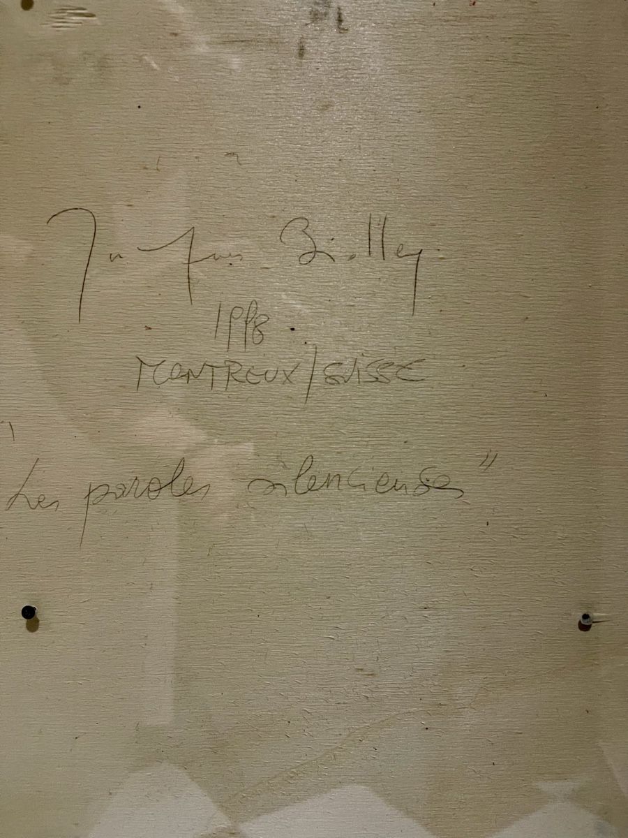 Dipinti: Tableau Jacques Biolley  "Les paroles silencieuses" – Usato da lausanne venduto da sultan18 1