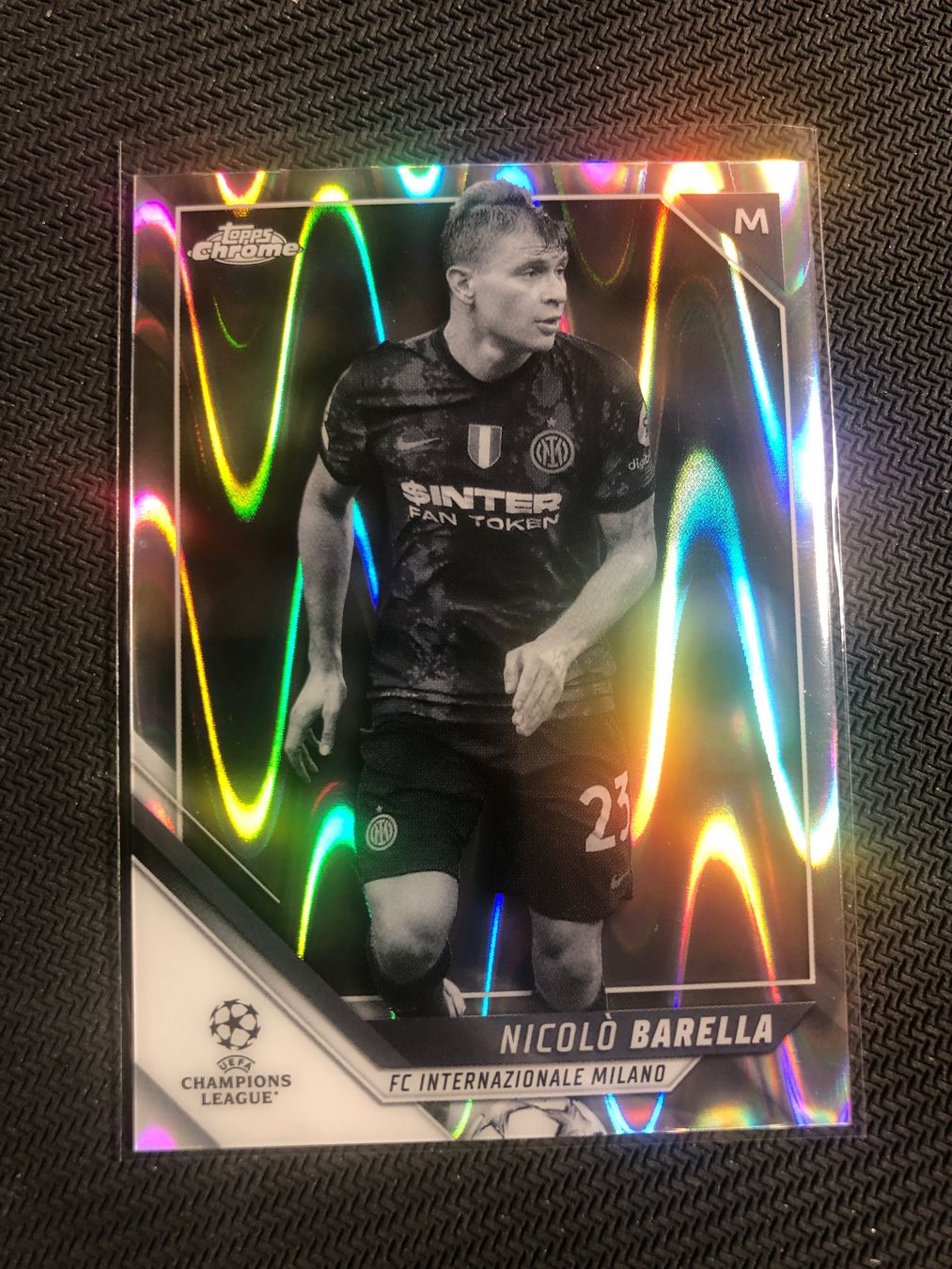 Topps Sammelbilder & Trading cards: Topps Chrome Nicolo Barella Inter Mailand B&W – Gebraucht aus Wangenried von Garagara
