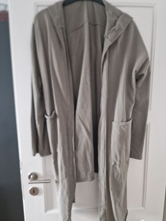 Khaki Baumwolle Jacke mit Kapuze, Grösse XL Top! 