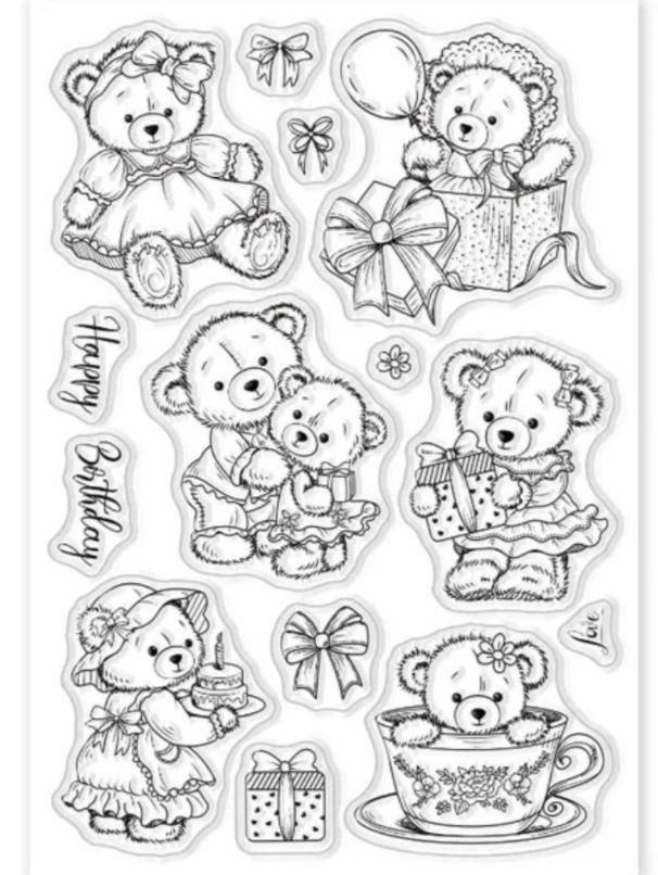 Timbri: Silikonstempel Nr.777, Bär, Teddybär – Nuovo e nell'imballaggio originale da Gretzenbach venduto da Fliegepilz56