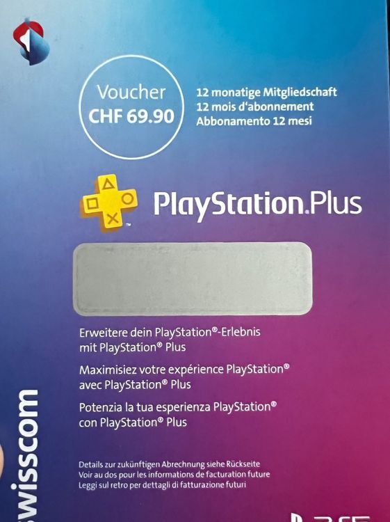 Abonnement PlayStation Plus 12 mois Kaufen auf Ricardo