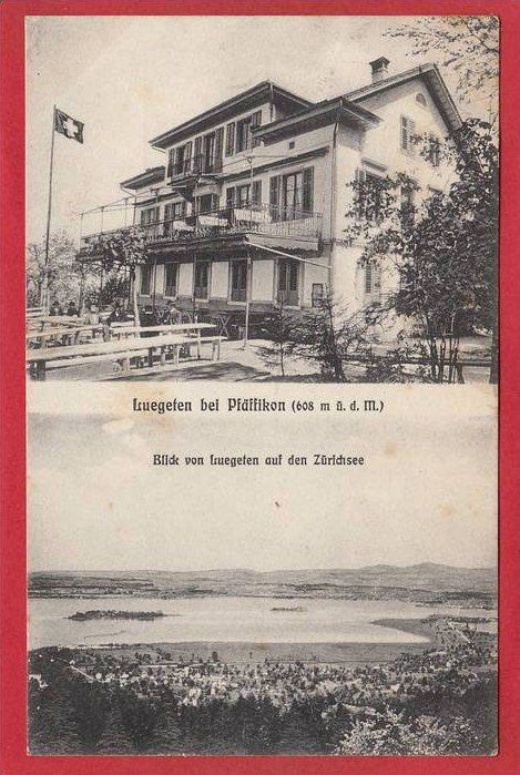 Cartoline postali: LUEGETEN BEI PFÄFFIKON 1912 – Usato da Grüningen venduto da Kartenlaube