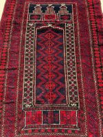 Baluch 131x84cm Teppich geknüpft org. Farbstoffe sauber