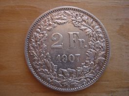 (C1) 2 Franken 1907 SS-VZ