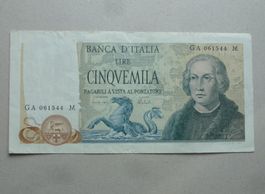 Italien ++ 5000 Lire 11. April 1973