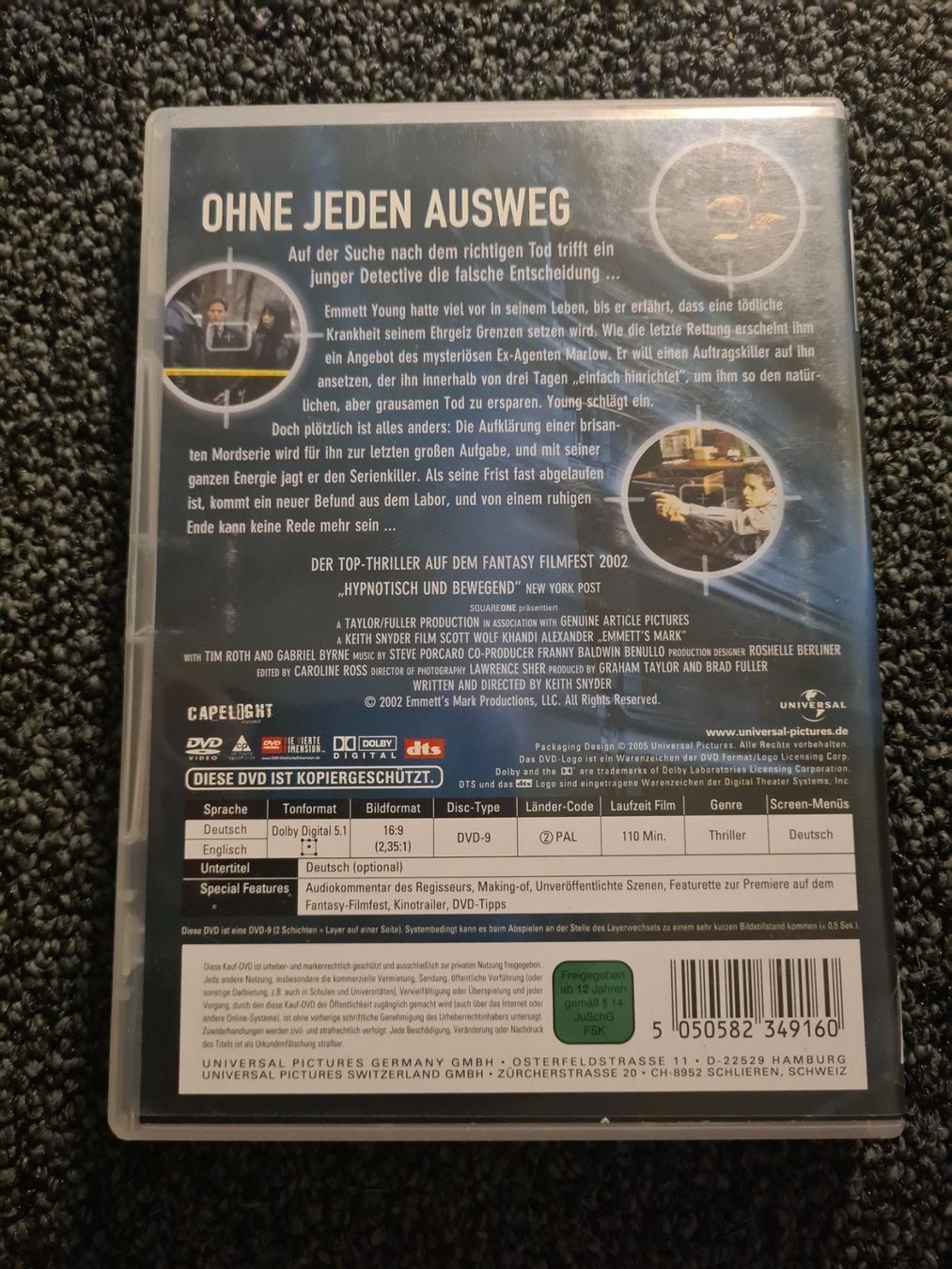 Alle DVDs: OHNE JEDEN AUSWEG(11268) – Gebraucht aus Ruswil von jan_bxl5 1