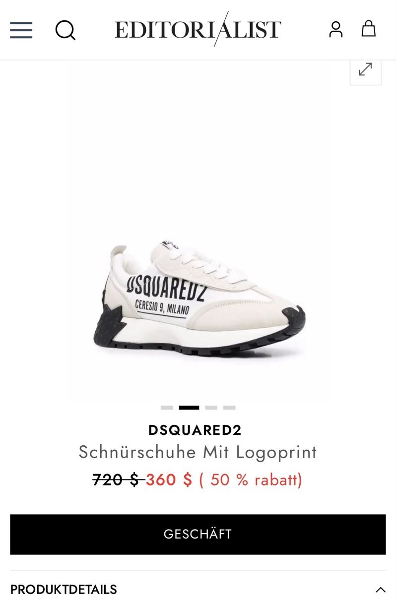 Dsquared2 Herrenschuhe: Dsquared2 Turnschuhe weiss – Gebraucht aus Schwende von weesli 7