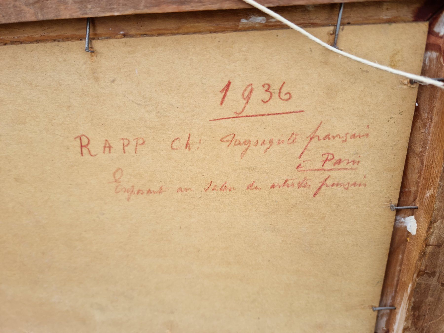 Gemälde: RAPP Paris Frankreich 1936 – Gebraucht aus Trachslau von post35 3