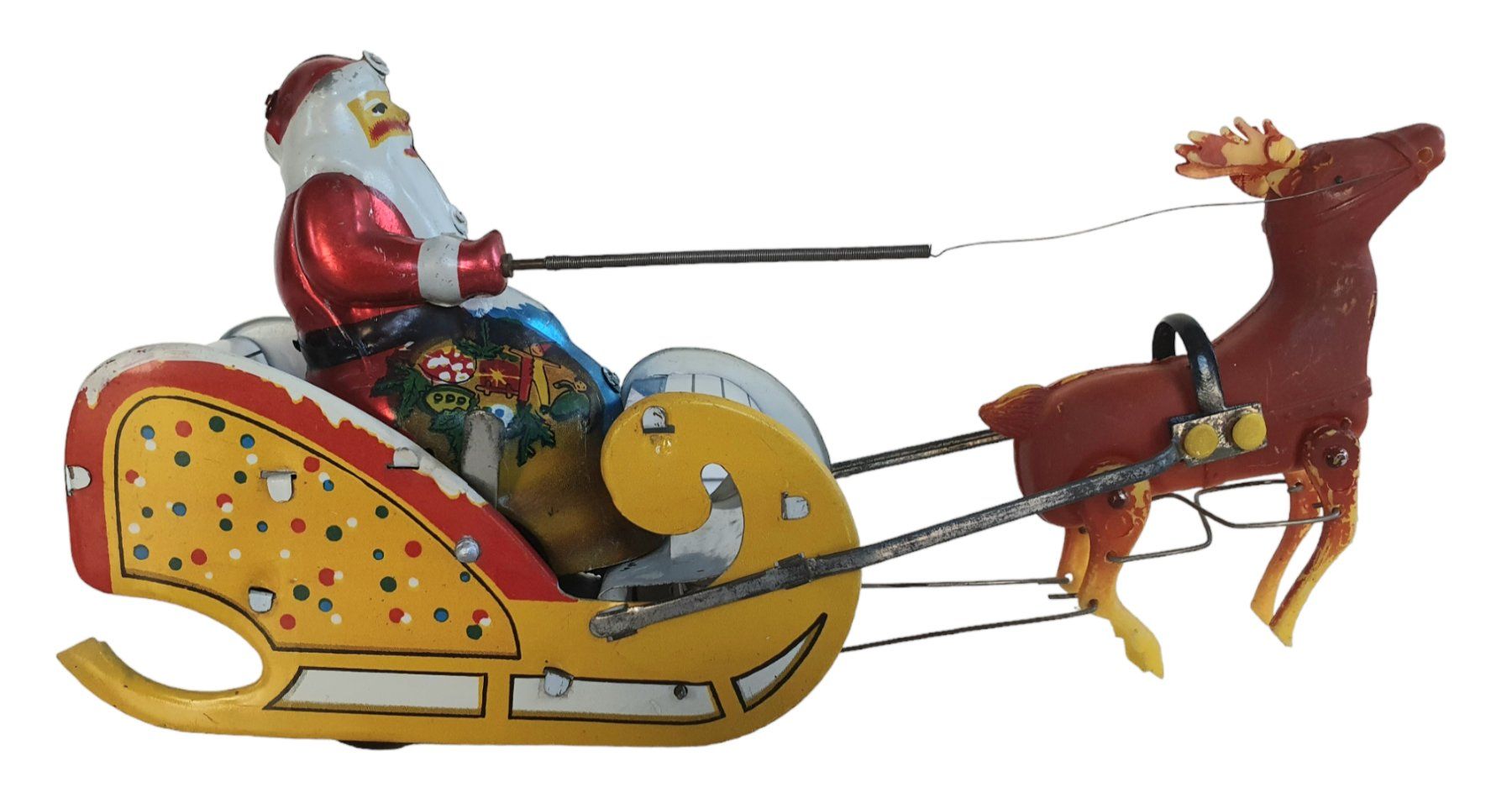 Giocattoli: Weihnachtsmann mit Schlitten – Usato da Flawil venduto da JaguarXJSHE 3