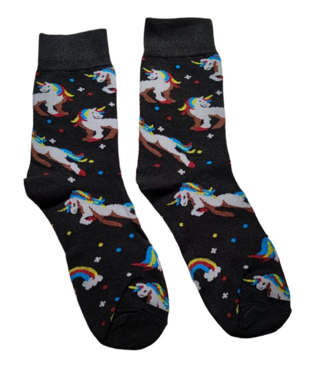 Regenbogen Socken Damen, 2 Paar Pride Socken Herren, Universelle Größe